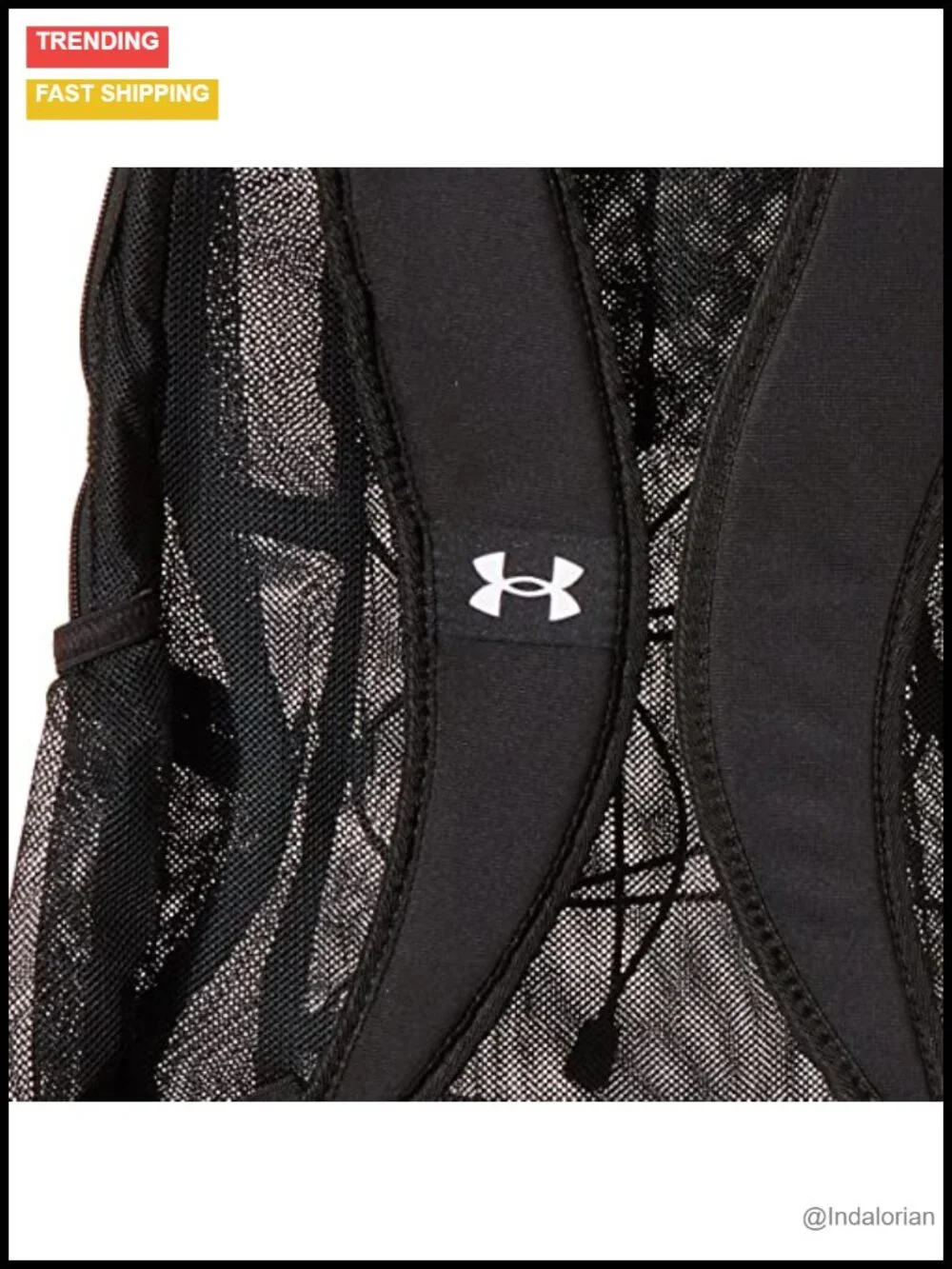 Durable Mesh Backpack with Laptop Sleeve, Padded Straps, Water Bottle Pockets